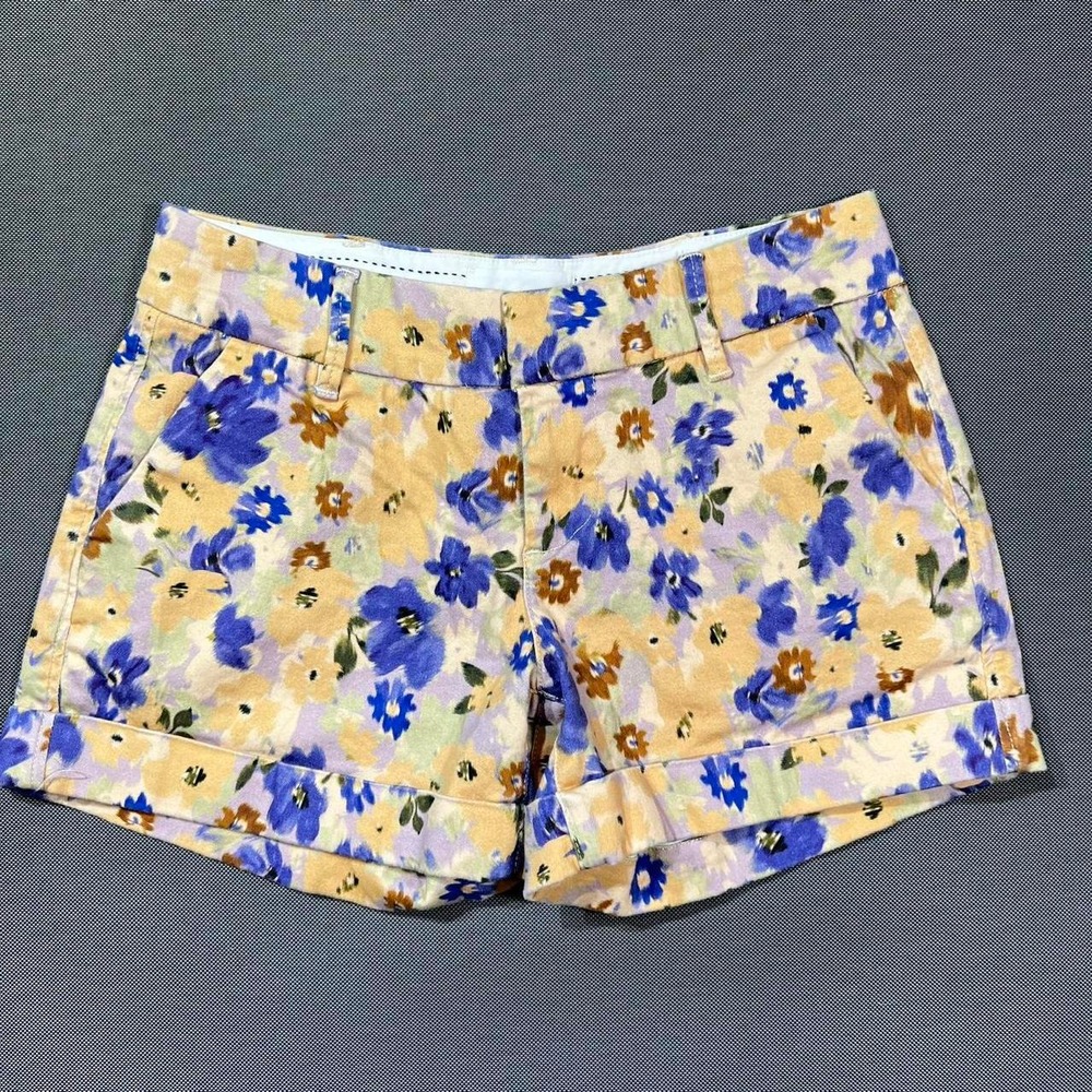 Dear John floral cuffed shorts flower print Womens Size 27